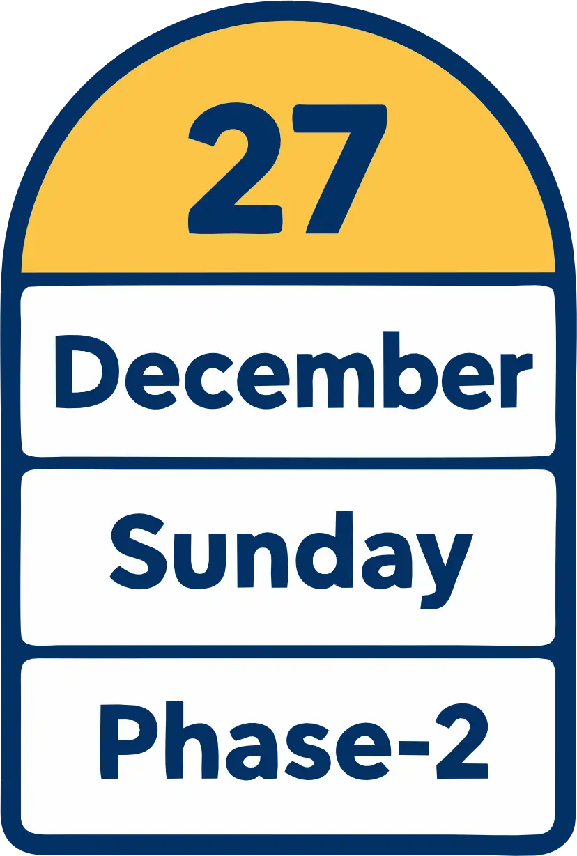 Phase 2 – Sunday, 27 December